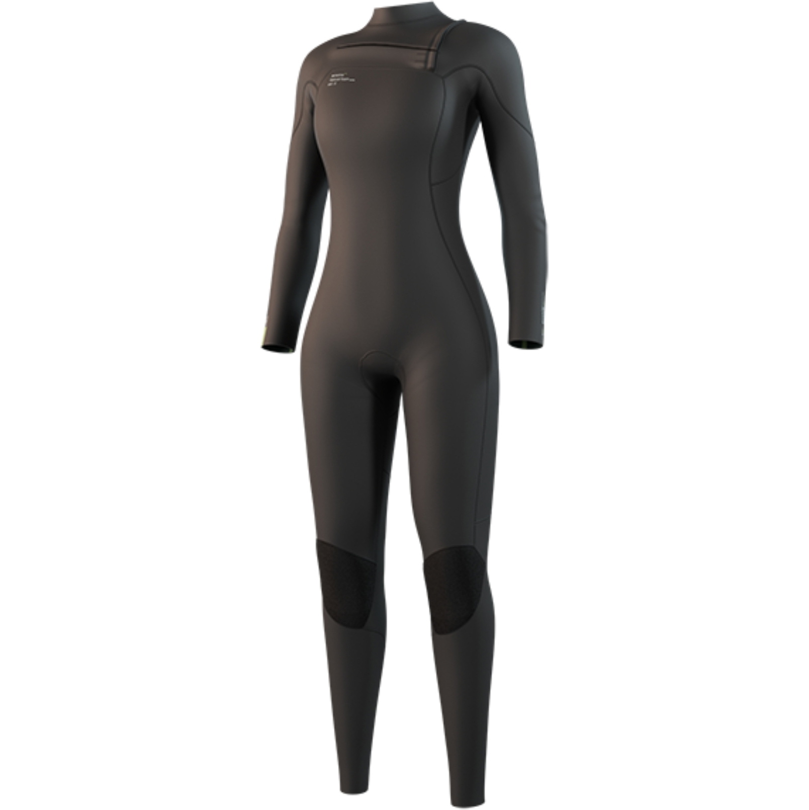 2026 Mystic Frauen Evolve Natural Foam 3/2mm Brustreißverschluss Neoprenanzug 35000.250041 - Black